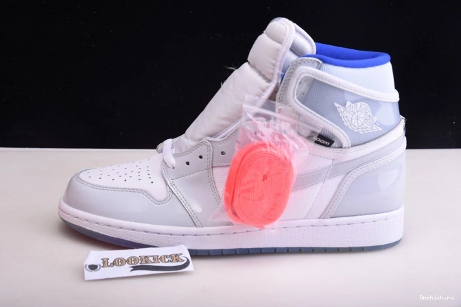 One Kick Air White Retro CK6637-104 Zoom Jordan Racer 1 Blue High 0805